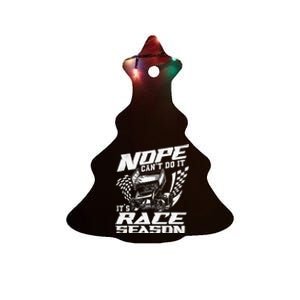 Dirt Track Racing Race Sprint Car Ceramic Tree Ornament