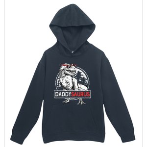 Daddysaurus T Rex Dinosaur Daddy Saurus Family Matching Urban Pullover Hoodie