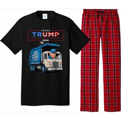 Donald Trump Rides In Garbage Truck Garbage For Trump Pajama Set