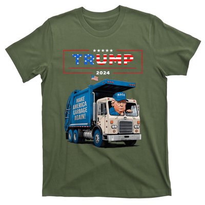 Donald Trump Rides In Garbage Truck Garbage For Trump T-Shirt