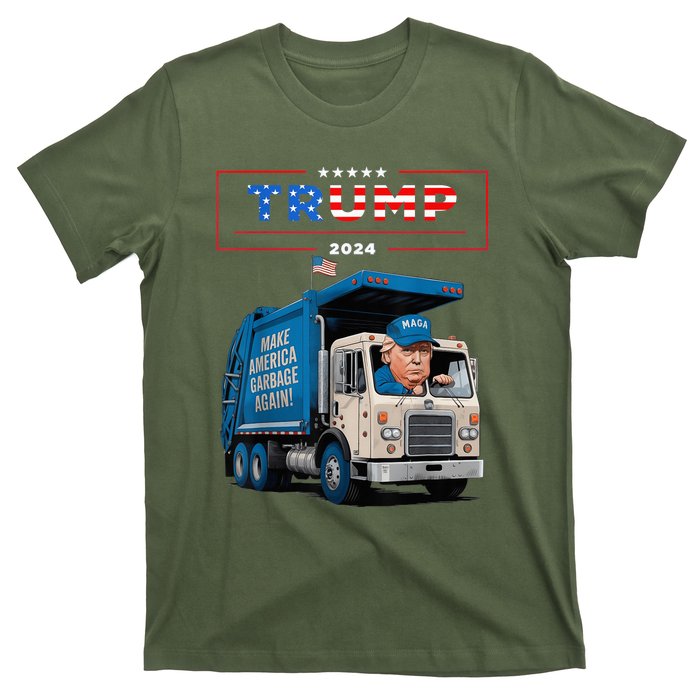 Donald Trump Rides In Garbage Truck Garbage For Trump T-Shirt