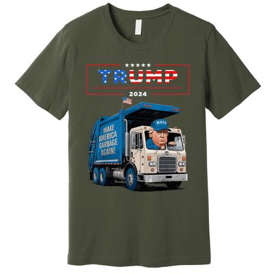 Donald Trump Rides In Garbage Truck Garbage For Trump Premium T-Shirt