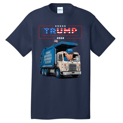 Donald Trump Rides In Garbage Truck Garbage For Trump Tall T-Shirt