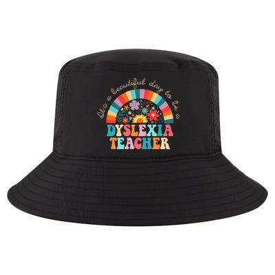 Dyslexia Teacher Retro Dyslexia Sped Therapist Rainbow Cool Comfort Performance Bucket Hat