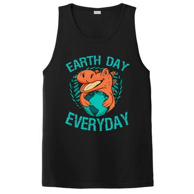 Dinosaur T Rex Earth Day Everyday Environment Ecology Save PosiCharge Competitor Tank