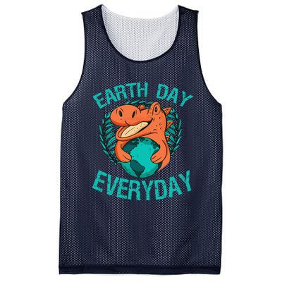 Dinosaur T Rex Earth Day Everyday Environment Ecology Save Mesh Reversible Basketball Jersey Tank