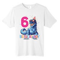 Dinosaur T Rex 6 Year Old 6th Birthday Tall Fusion ChromaSoft Performance T-Shirt