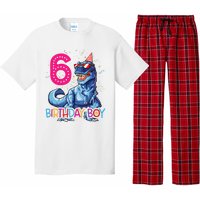 Dinosaur T Rex 6 Year Old 6th Birthday Pajama Set