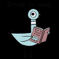 Driven To Read Pigeon Library Reading Books Reader Drawstring Bag