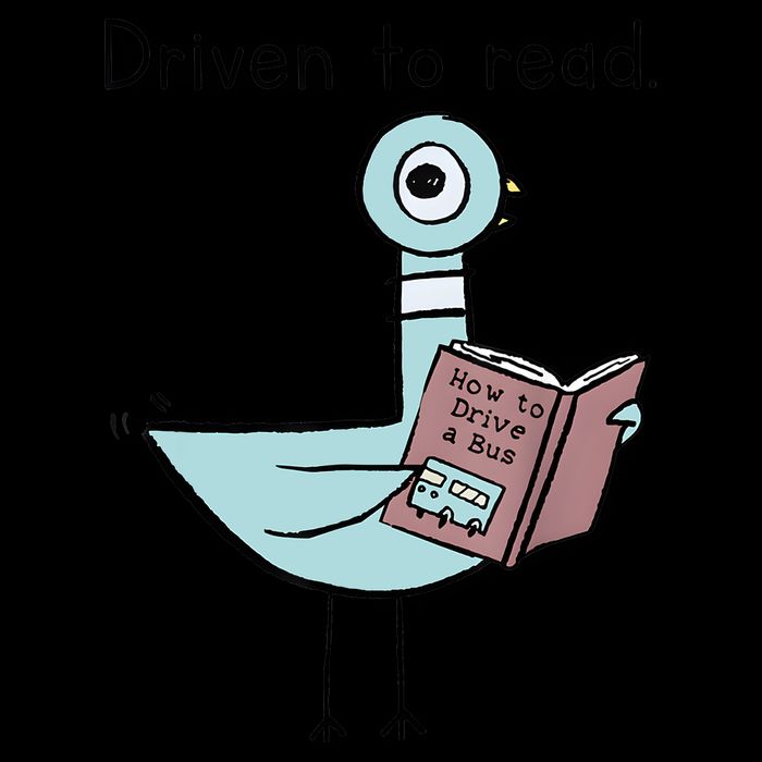 Driven To Read Pigeon Library Reading Books Reader Drawstring Bag