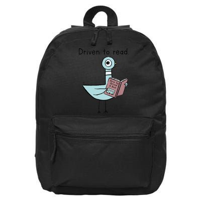 Driven To Read Pigeon Library Reading Books Reader 16 in Basic Backpack