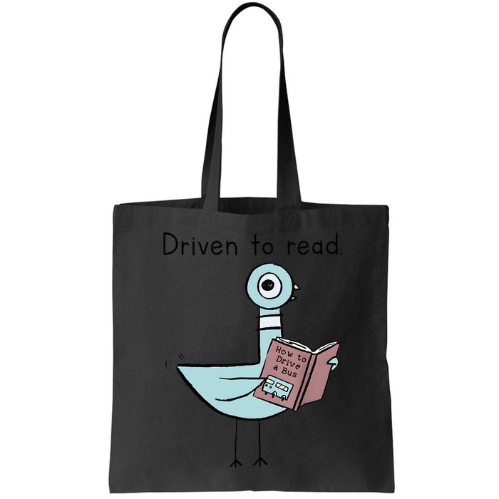 Driven To Read Pigeon Library Reading Books Reader Bag