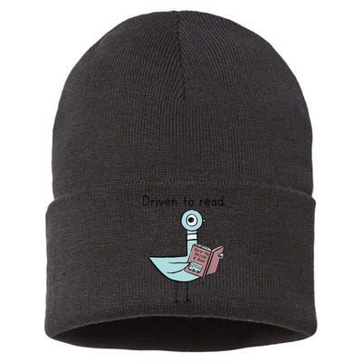 Driven To Read Pigeon Library Reading Books Reader Sustainable Knit Beanie