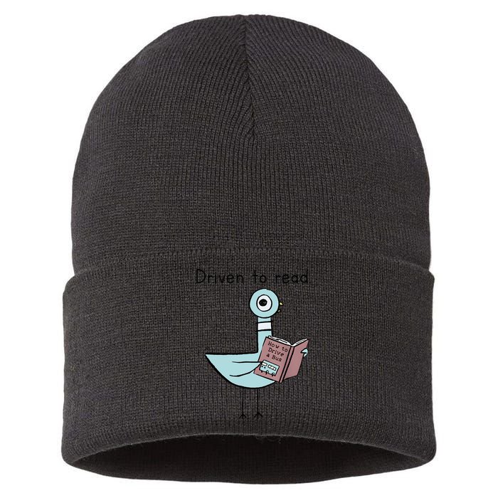 Driven To Read Pigeon Library Reading Books Reader Sustainable Knit Beanie