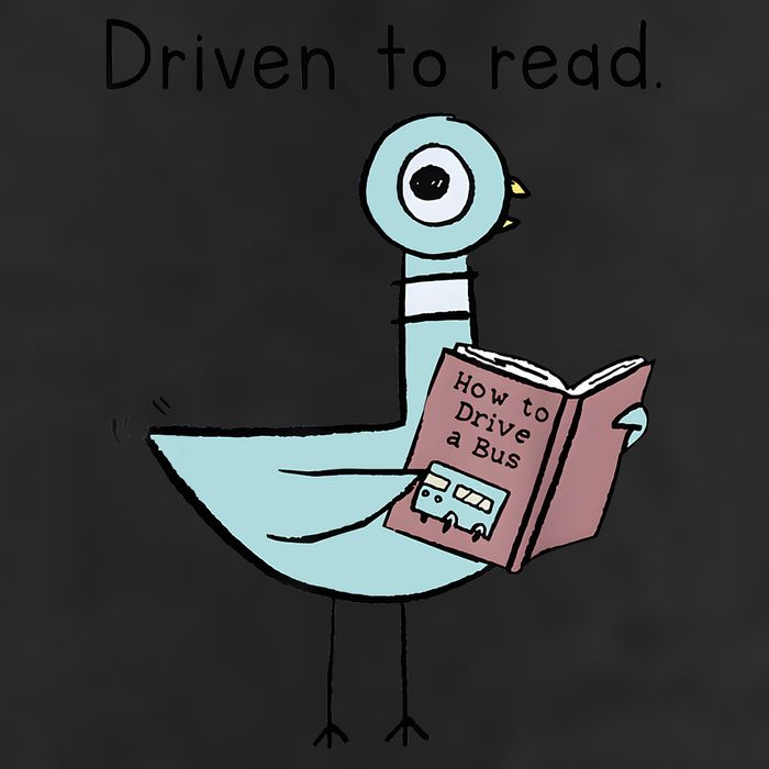 Driven To Read Pigeon Library Reading Books Reader 25L Jumbo Tote