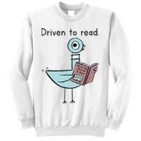Driven To Read Pigeon Library Reading Books Reader Sweatshirt