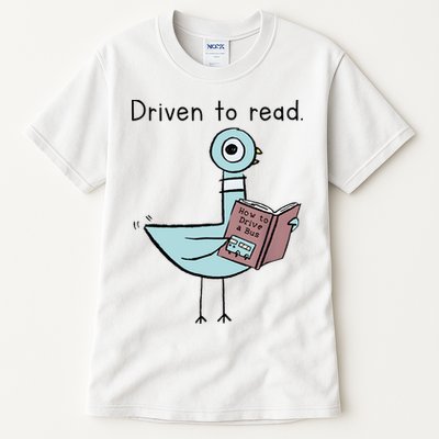 Driven To Read Pigeon Library Reading Books Reader Tall T-Shirt