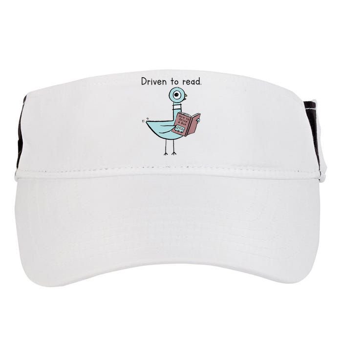 Driven To Read Pigeon Library Reading Books Reader Adult Drive Performance Visor