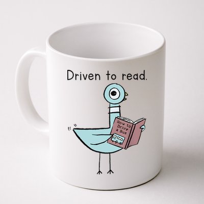 Driven To Read Pigeon Library Reading Books Reader Mug