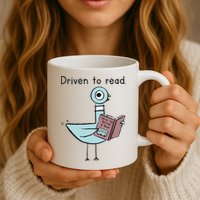 Driven To Read Pigeon Library Reading Books Reader Mug