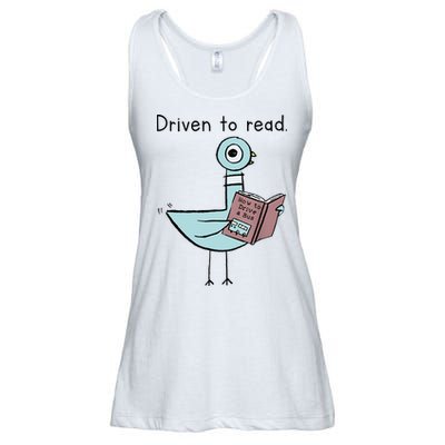 Driven To Read Pigeon Library Reading Books Reader Ladies Essential Flowy Tank