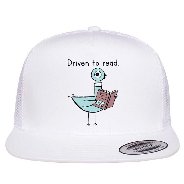 Driven To Read Pigeon Library Reading Books Reader Flat Bill Trucker Hat