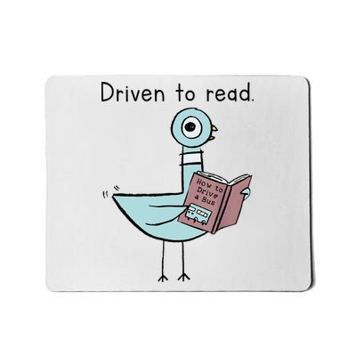 Driven To Read Pigeon Library Reading Books Reader Mousepad