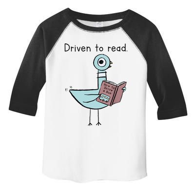 Driven To Read Pigeon Library Reading Books Reader Toddler Fine Jersey T-Shirt