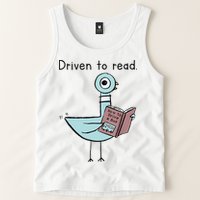 Driven To Read Pigeon Library Reading Books Reader Tank Top