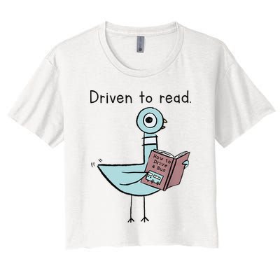 Driven To Read Pigeon Library Reading Books Reader Crop Top