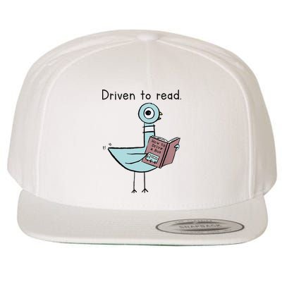 Driven To Read Pigeon Library Reading Books Reader Wool Snapback Cap