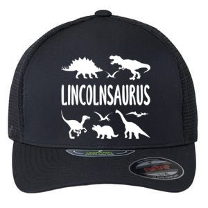 Dinosaur T Rex Dino Lincoln Lincolnsaurus Name Cool Gift Flexfit Unipanel Trucker Cap