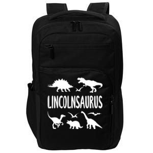 Dinosaur T Rex Dino Lincoln Lincolnsaurus Name Cool Gift Impact Tech Backpack