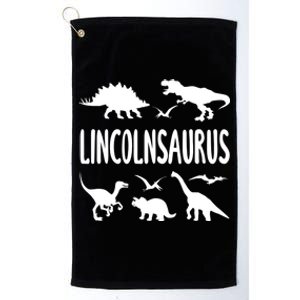 Dinosaur T Rex Dino Lincoln Lincolnsaurus Name Cool Gift Platinum Collection Golf Towel