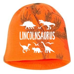 Dinosaur T Rex Dino Lincoln Lincolnsaurus Name Cool Gift Kati - Camo Knit Beanie