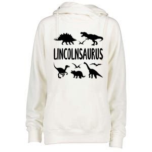 Dinosaur T Rex Dino Lincoln Lincolnsaurus Name Cool Gift Womens Funnel Neck Pullover Hood