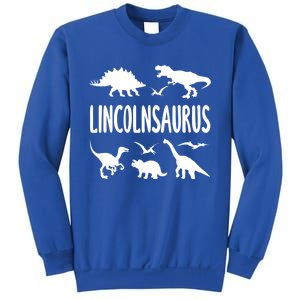 Dinosaur T Rex Dino Lincoln Lincolnsaurus Name Cool Gift Sweatshirt