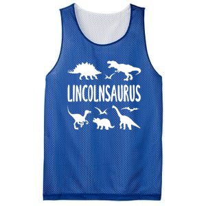 Dinosaur T Rex Dino Lincoln Lincolnsaurus Name Cool Gift Mesh Reversible Basketball Jersey Tank