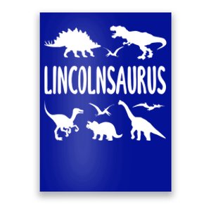 Dinosaur T Rex Dino Lincoln Lincolnsaurus Name Cool Gift Poster