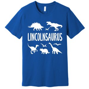 Dinosaur T Rex Dino Lincoln Lincolnsaurus Name Cool Gift Premium T-Shirt