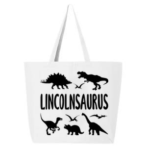 Dinosaur T Rex Dino Lincoln Lincolnsaurus Name Cool Gift 25L Jumbo Tote