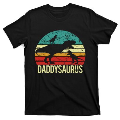 Daddysaurus T Rex Dinosaur Dad Daddy Saurus Family Matching T-Shirt