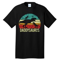 Daddysaurus T Rex Dinosaur Dad Daddy Saurus Family Matching Tall T-Shirt