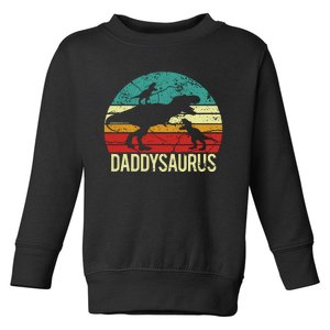 Daddysaurus T Rex Dinosaur Dad Daddy Saurus Family Matching Toddler Sweatshirt