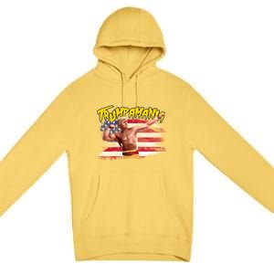 Donald Trump Republican Wrestling Meme Trumpamania Funny Premium Pullover Hoodie