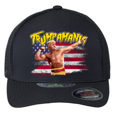 Donald Trump Republican Wrestling Meme Trumpamania Funny Flexfit Unipanel Trucker Cap