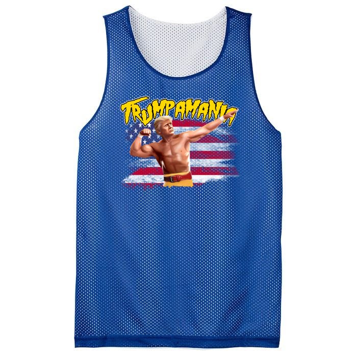 Donald Trump Republican Wrestling Meme Trumpamania Funny Mesh Reversible Basketball Jersey Tank