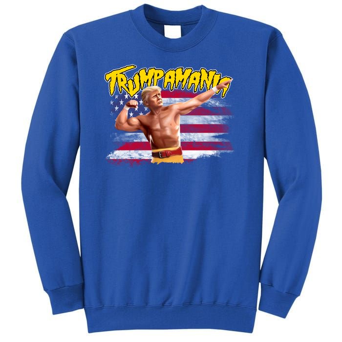 Donald Trump Republican Wrestling Meme Trumpamania Funny Tall Sweatshirt