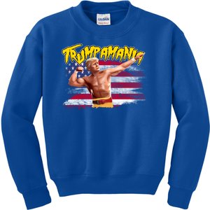 Donald Trump Republican Wrestling Meme Trumpamania Funny Kids Sweatshirt