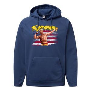 Donald Trump Republican Wrestling Meme Trumpamania Funny Performance Fleece Hoodie